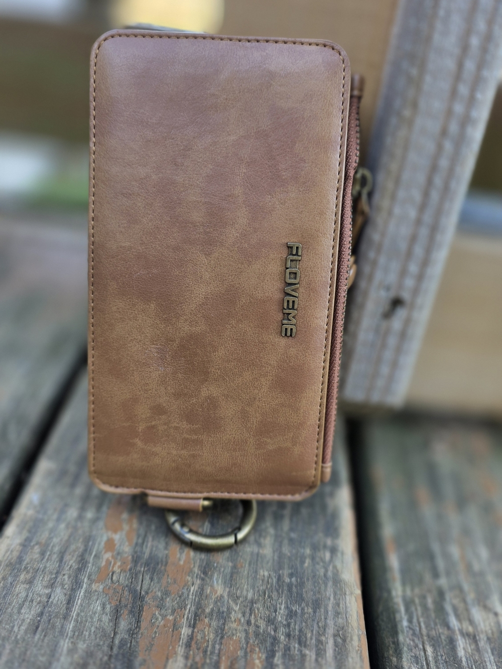 Floveme Women's Leather Wallet/ Phone Case